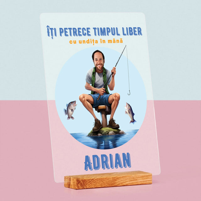 Fotografie Si Semnătură: Îți Petrece Timpul Liber - Imprimare Pe Sticlă Acrilică (Verticală)