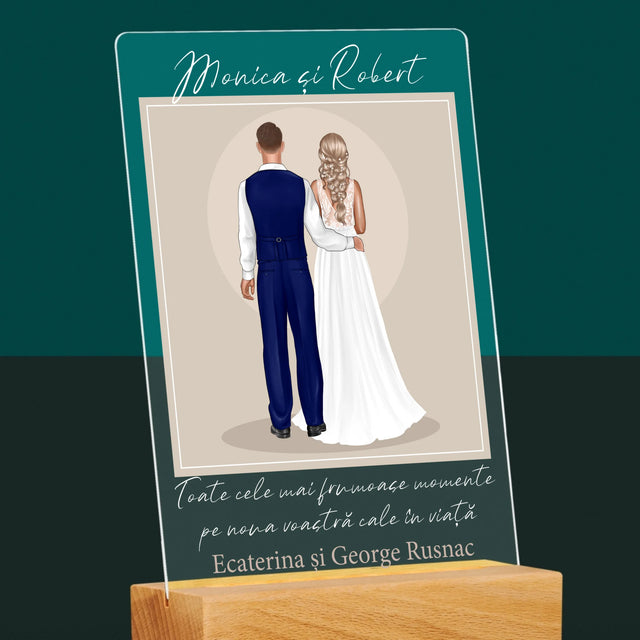 Creator De Personaj: Mirele Și Mireasa - Imprimare Pe Sticlă Acrilică (Verticală)