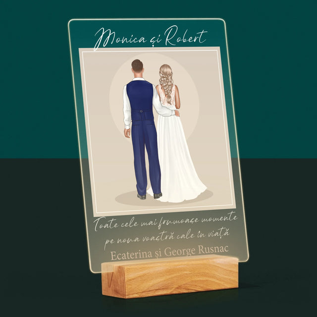 Creator De Personaj: Mirele Și Mireasa - Imprimare Pe Sticlă Acrilică (Verticală)