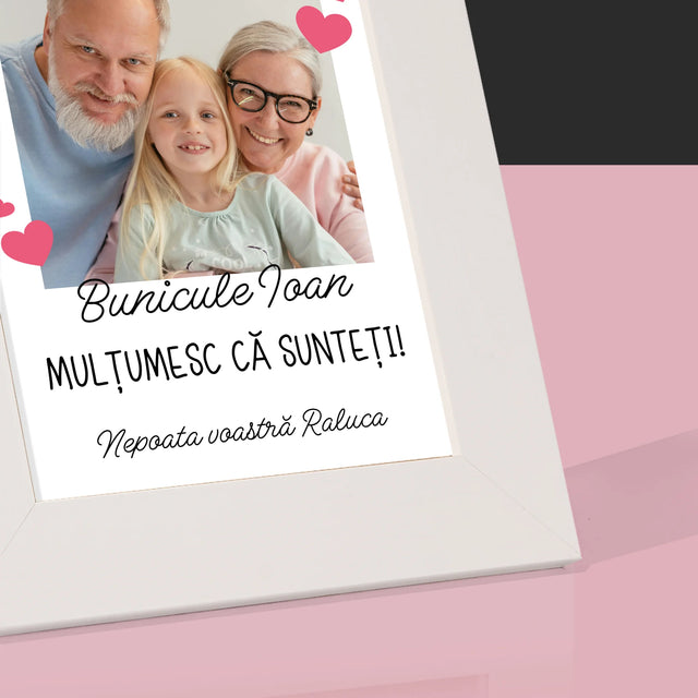 Fotografie Si Semnătură: Mulțumiri Pentru Bunici - Ramă Pentru Fotografii (Horizontală)