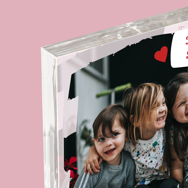 Fotografie Si Semnătură: Pentru Bunica Noastră Dragă - Bloc Acrilic