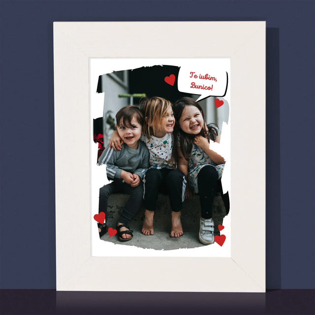 Fotografie Si Semnătură: Pentru Bunica Noastră Dragă - Ramă Pentru Fotografii (Horizontală)