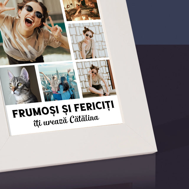Colaj De Fotografii: Colaj De Fotografii Pentru Aniversare - Ramă Pentru Fotografii (Horizontală)