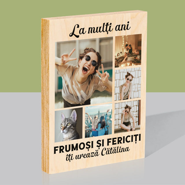 Imprimare pe lemn - verticală