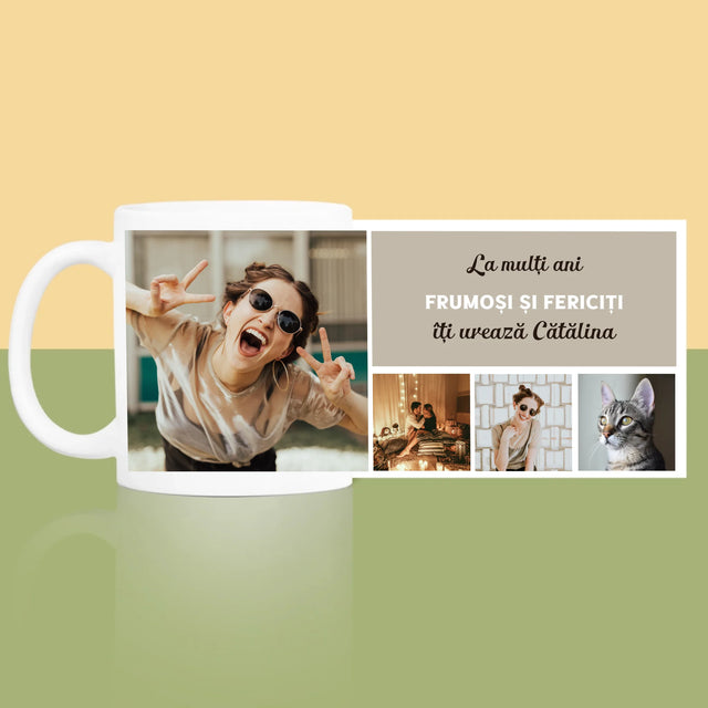 Colaj De Fotografii: Colaj De Fotografii Pentru Aniversare - Cană