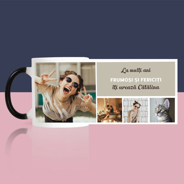 Colaj De Fotografii: Colaj De Fotografii Pentru Aniversare - Cană