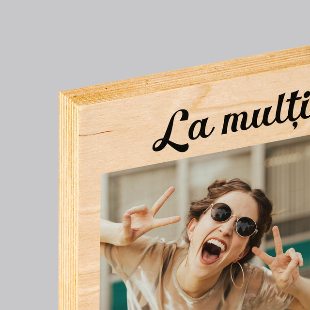 Imprimare pe lemn - verticală