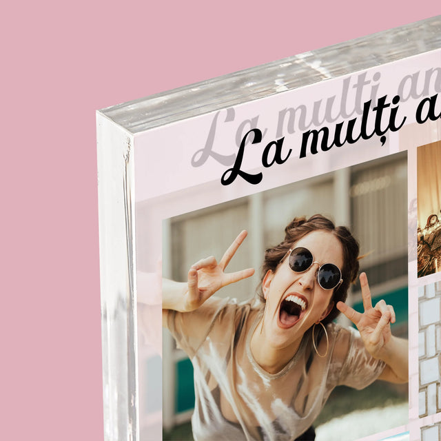 Colaj De Fotografii: Colaj De Fotografii Pentru Aniversare - Bloc Acrilic