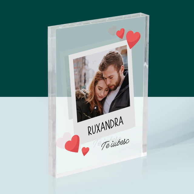 Fotografie Si Semnătură: Te Iubesc Fotografie - Bloc Acrilic