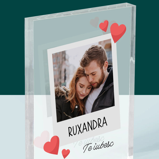 Fotografie Si Semnătură: Te Iubesc Fotografie - Bloc Acrilic