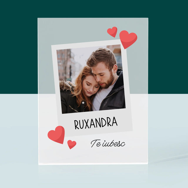 Fotografie Si Semnătură: Te Iubesc Fotografie - Bloc Acrilic