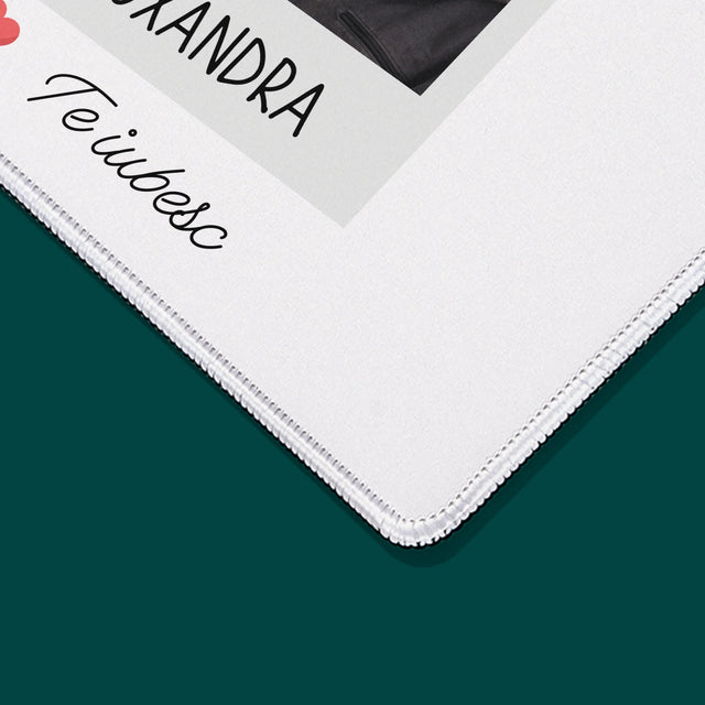 Fotografie și semnătură: Te iubesc - Mouse Pad | RO