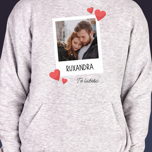 Fotografie Si Semnătură: Te Iubesc Fotografie - Hanorac Cu Glugă Pentru Bărbați