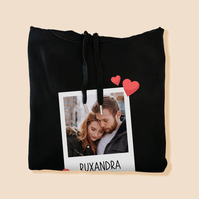 Fotografie Si Semnătură: Te Iubesc Fotografie - Hanorac Cu Glugă Pentru Bărbați