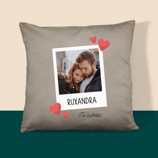 Fotografie Si Semnătură: Te Iubesc Fotografie - Pernă (Cu Fotografie)