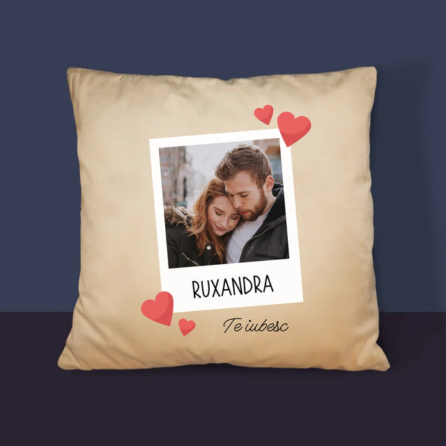 Fotografie Si Semnătură: Te Iubesc Fotografie - Pernă (Cu Fotografie)