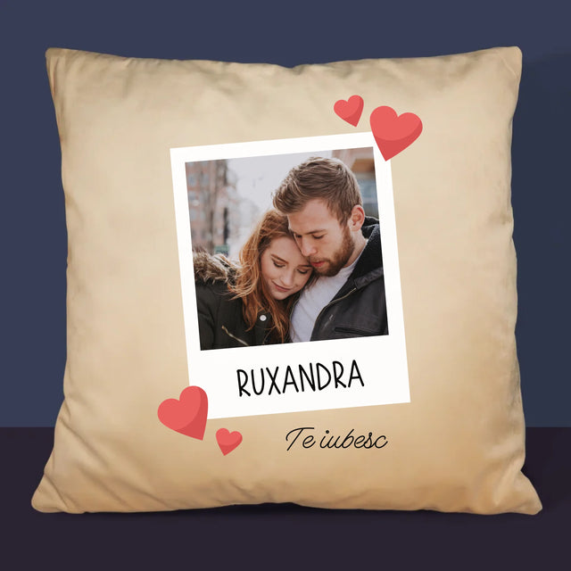 Fotografie Si Semnătură: Te Iubesc Fotografie - Pernă (Cu Fotografie)