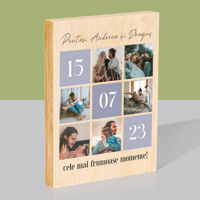 Imprimare pe lemn - verticală