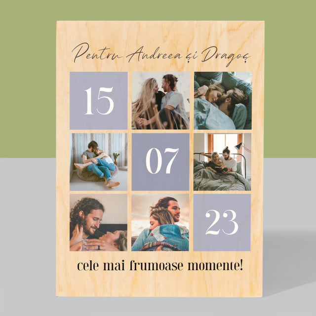 Imprimare pe lemn - verticală