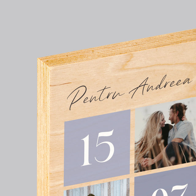 Imprimare pe lemn - verticală