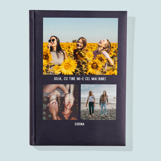 Colaj De Fotografii: Cele Mai Bune Prietene - Carte Pentru Notițe Cu Fotografie