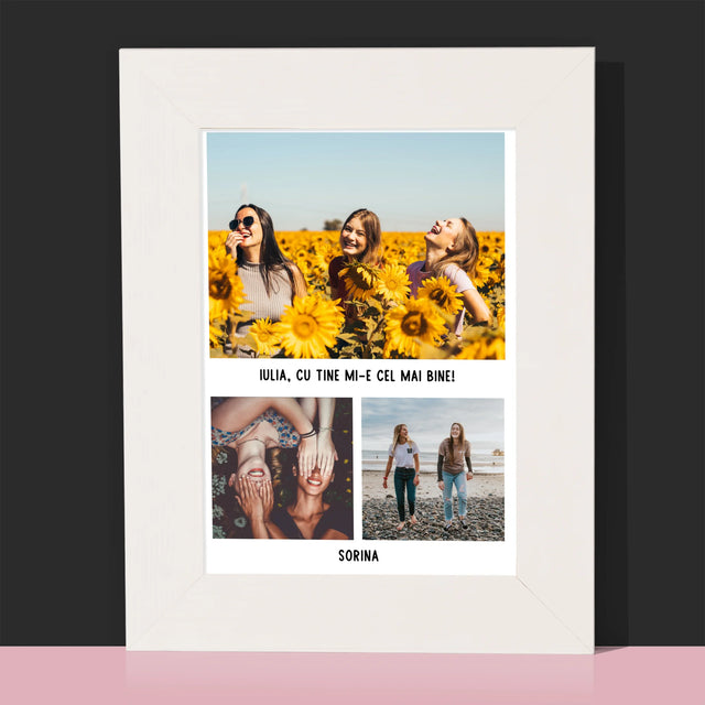 Colaj De Fotografii: Cele Mai Bune Prietene - Ramă Pentru Fotografii (Horizontală)