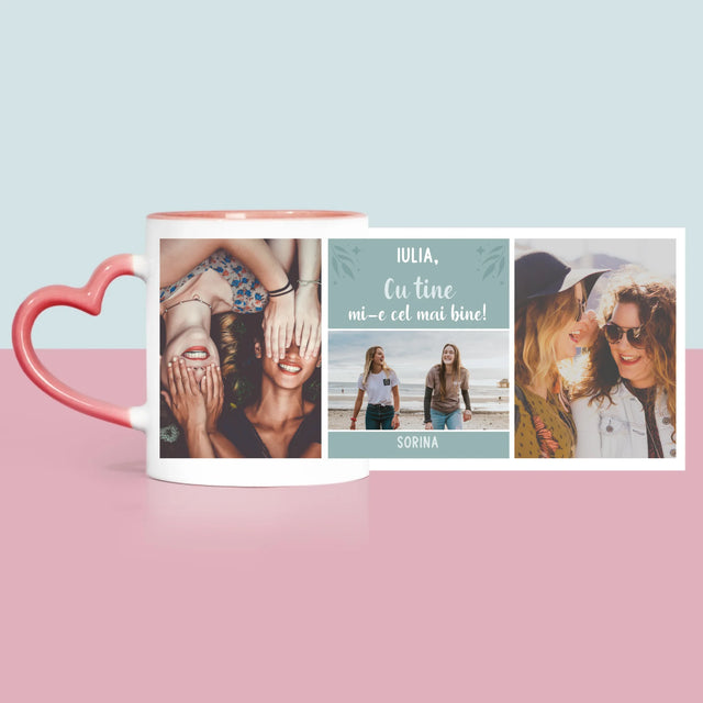 Colaj De Fotografii: Cele Mai Bune Prietene - Cană