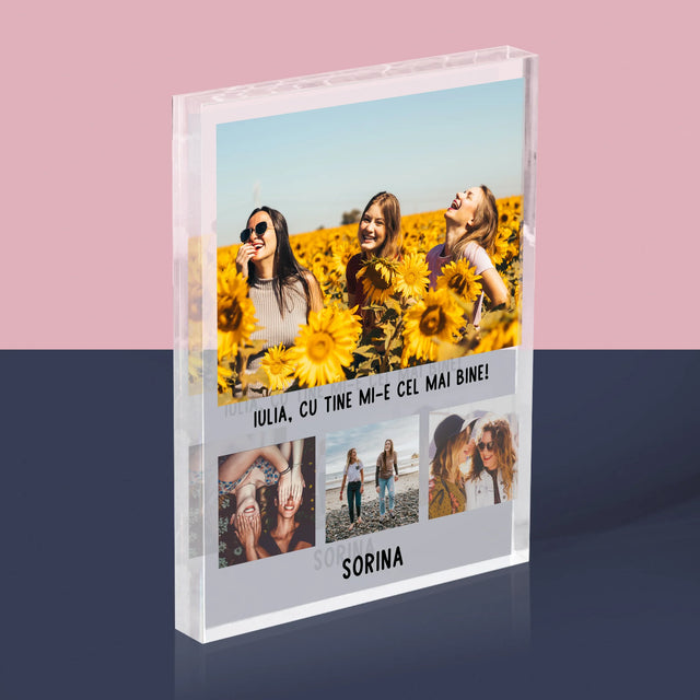 Fotografie Si Semnătură: Cele Mai Bune Prietene - Bloc Acrilic