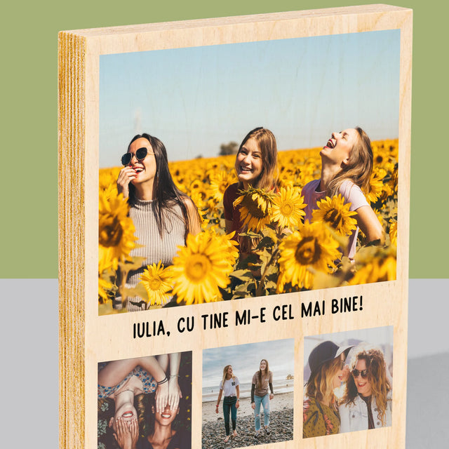 Imprimare pe lemn - verticală