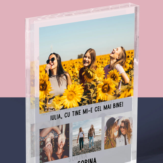 Fotografie Si Semnătură: Cele Mai Bune Prietene - Bloc Acrilic