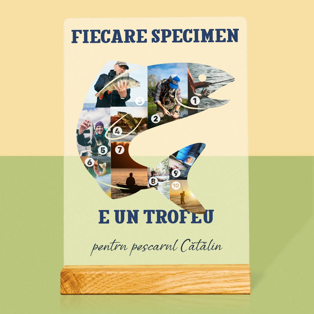 Formă Din Fotografii: Specimen De Pescar - Imprimare Pe Sticlă Acrilică (Verticală)