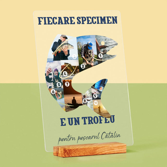 Formă Din Fotografii: Specimen De Pescar - Imprimare Pe Sticlă Acrilică (Verticală)