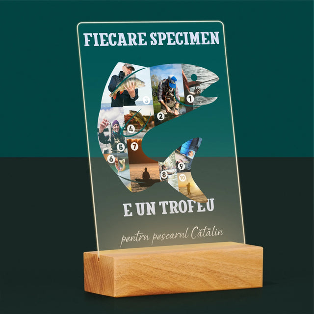 Formă Din Fotografii: Specimen De Pescar - Imprimare Pe Sticlă Acrilică (Verticală)