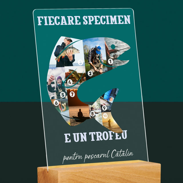 Formă Din Fotografii: Specimen De Pescar - Imprimare Pe Sticlă Acrilică (Verticală)