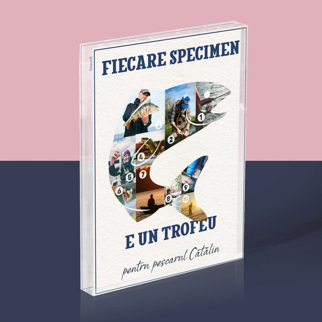 Formă Din Fotografii: Specimen De Pescar - Bloc Acrilic