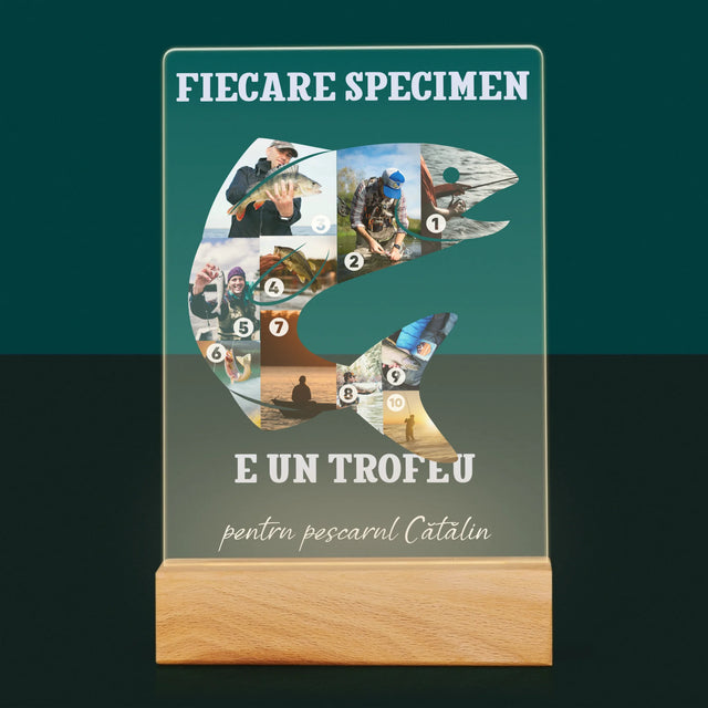 Formă Din Fotografii: Specimen De Pescar - Imprimare Pe Sticlă Acrilică (Verticală)
