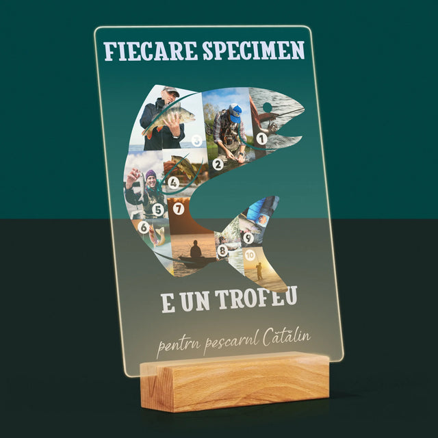 Formă Din Fotografii: Specimen De Pescar - Imprimare Pe Sticlă Acrilică (Verticală)