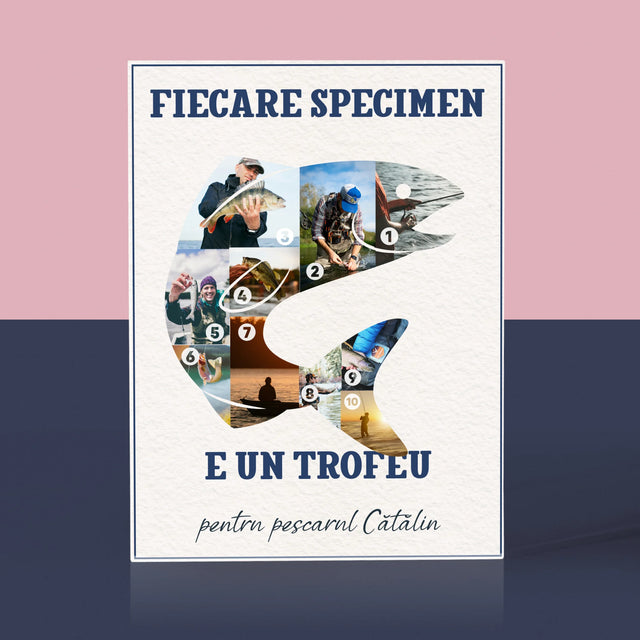 Formă Din Fotografii: Specimen De Pescar - Bloc Acrilic