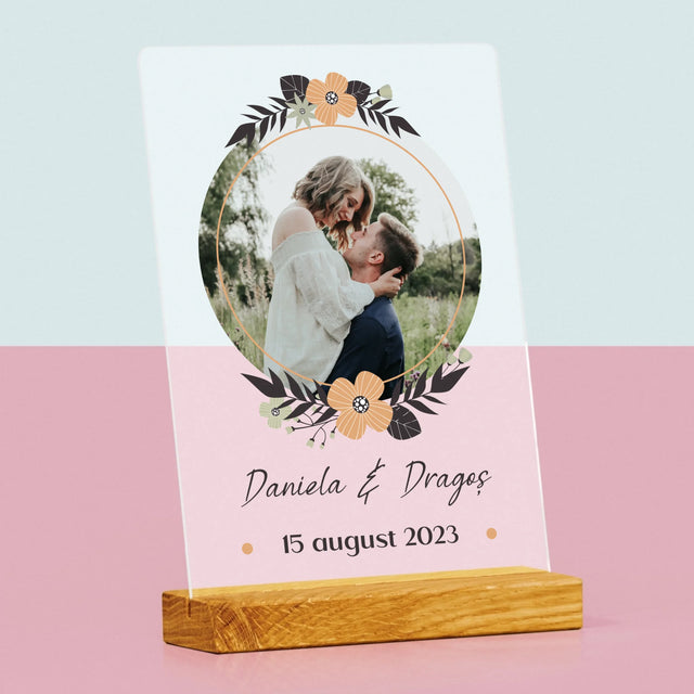 Fotografie Si Semnătură: Îndrăgostiți - Imprimare Pe Sticlă Acrilică (Verticală)