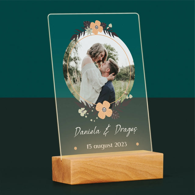 Fotografie Si Semnătură: Îndrăgostiți - Imprimare Pe Sticlă Acrilică (Verticală)