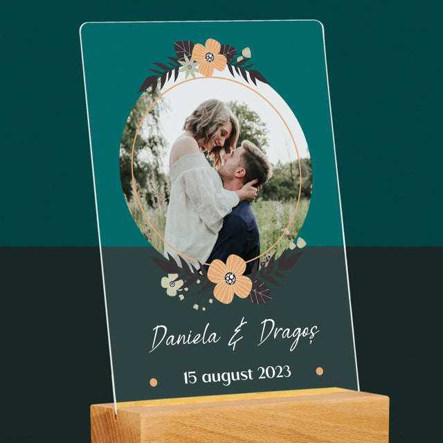 Fotografie Si Semnătură: Îndrăgostiți - Imprimare Pe Sticlă Acrilică (Verticală)