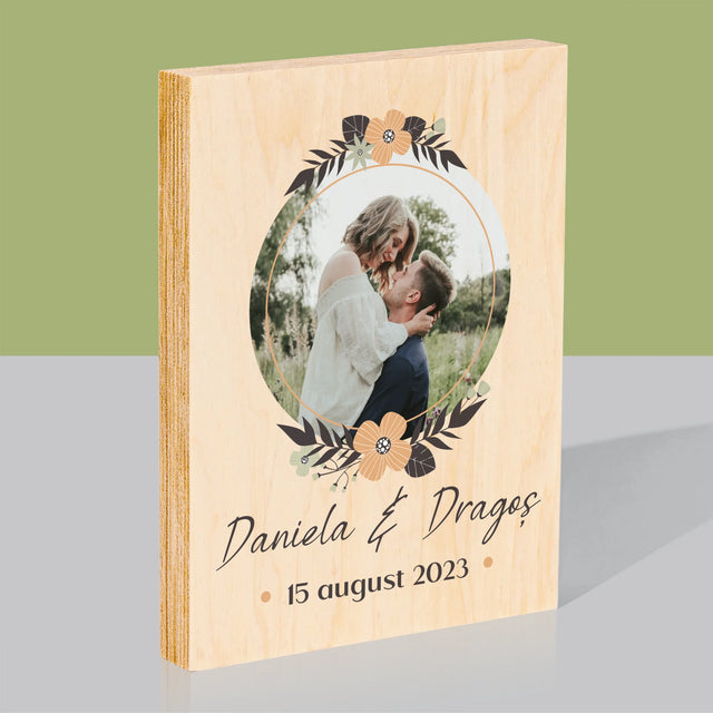 Imprimare pe lemn - verticală