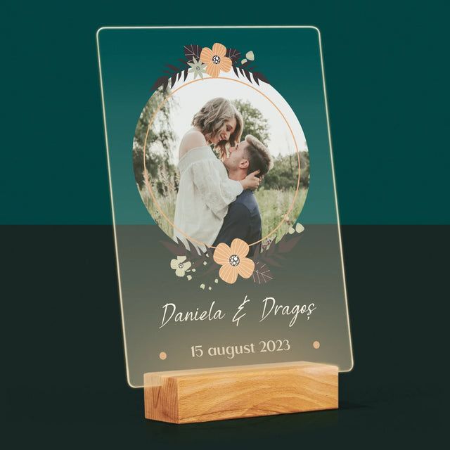 Fotografie Si Semnătură: Îndrăgostiți - Imprimare Pe Sticlă Acrilică (Verticală)