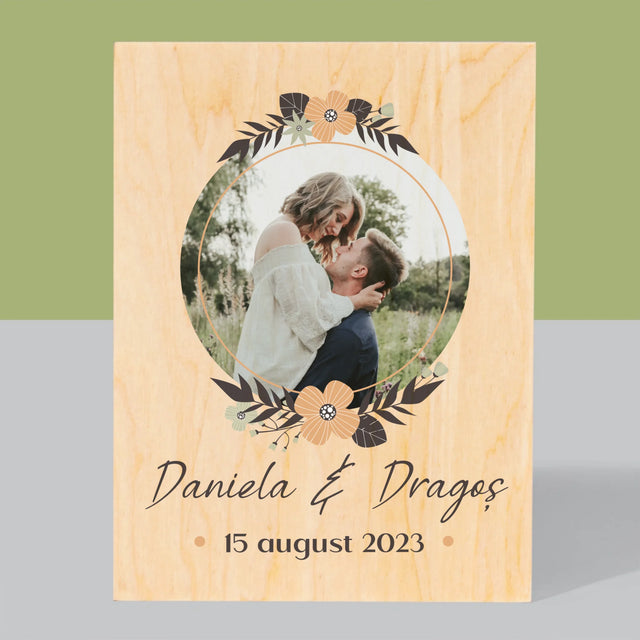 Imprimare pe lemn - verticală