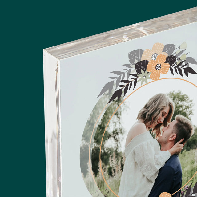 Fotografie Si Semnătură: Îndrăgostiți - Bloc Acrilic