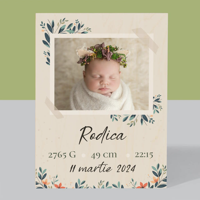 Imprimare pe lemn - verticală