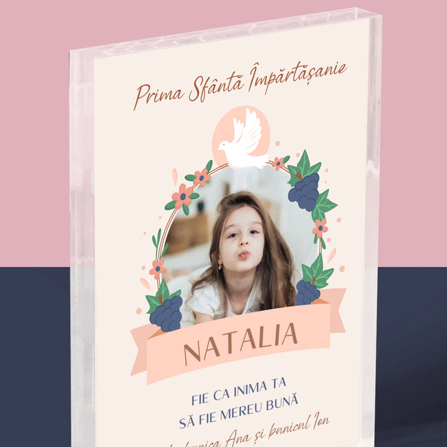 Fotografie Si Semnătură: Bunătate În Inima Împărtășirii - Bloc Acrilic