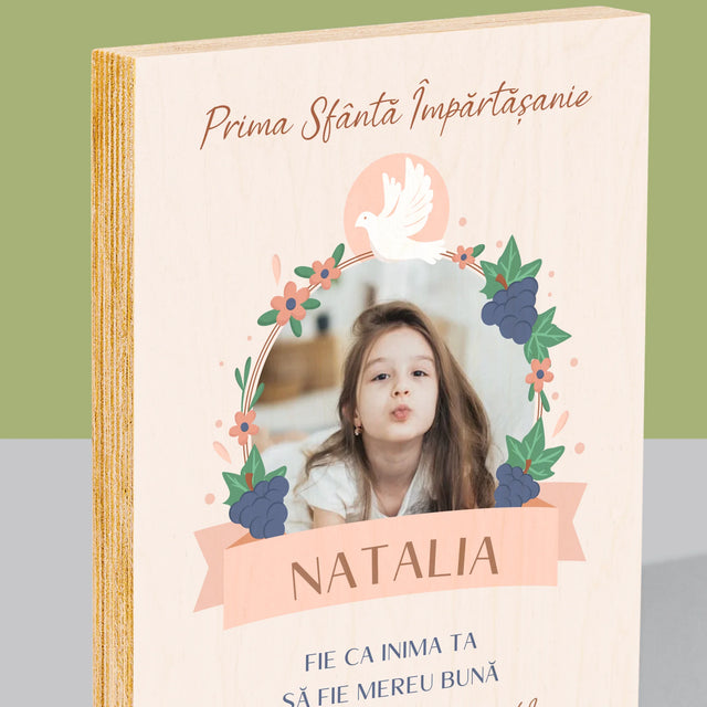 Fotografie Si Semnătură: Bunătate În Inima Împărtășirii - Imprimare Pe Lemn ( Verticală)