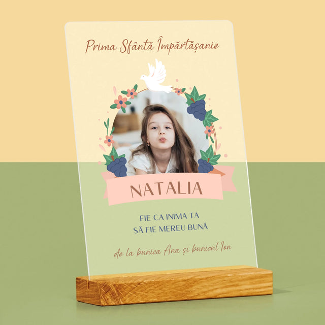 Fotografie Si Semnătură: Bunătate În Inima Împărtășirii - Imprimare Pe Sticlă Acrilică (Verticală)