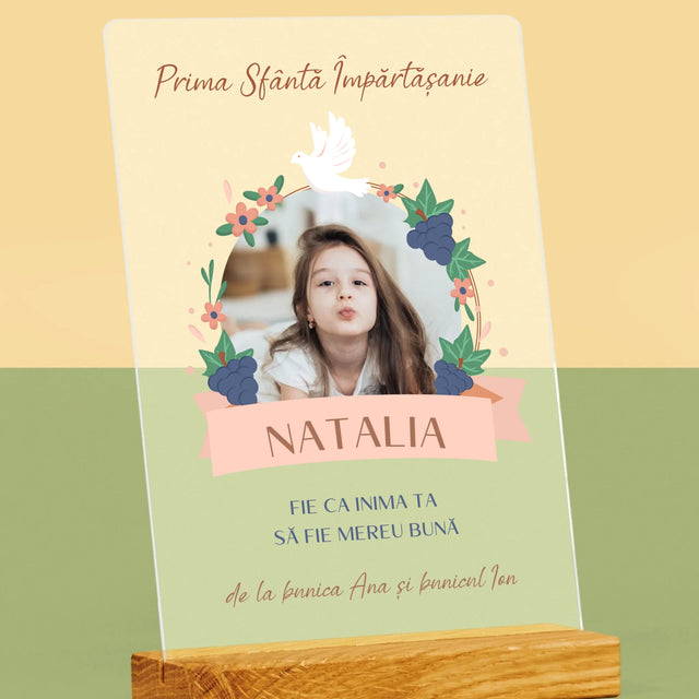 Fotografie Si Semnătură: Bunătate În Inima Împărtășirii - Imprimare Pe Sticlă Acrilică (Verticală)